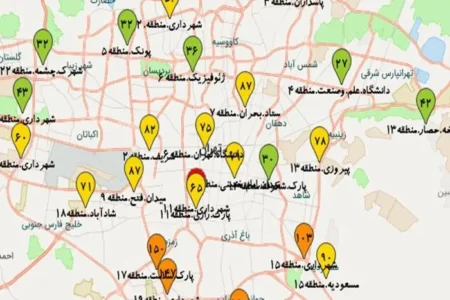 در این مناطق تهران هوای پاک تنفس کنید | تنفس در ۱۲ منطقه خطرناک است