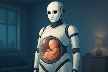 این ربات باردار می‌شود!