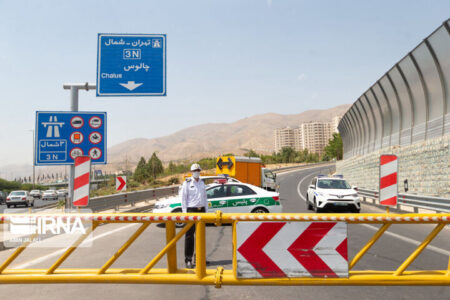 تردد خودروها در آزادراه تهران شمال و جاده چالوس تا ساعت ۱۹ ممنوع است