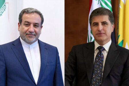 تماس تلفنی وزیر امور خارجه با رئیس اقلیم کردستان عراق