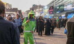 اعزام خادمان شهرداری منطقه 4 به نجف برای خدمترسانی اربعین