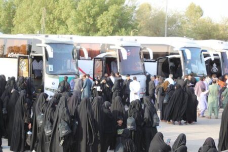 آغاز خدمترسانی رایگان اتوبوسرانی برای بازگشت زائران اربعین