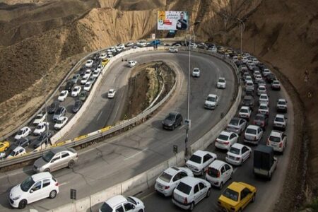 ترافیک سنگین در محور چالوس| بارش پراکنده باران در گیلان و مازندران