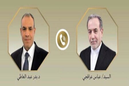 رایزنی عراقچی با همتای مصری درباره تحولات منطقه