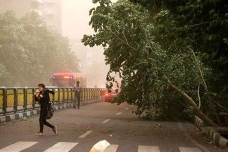 هشدار نسبت به وزش تندباد در تهران